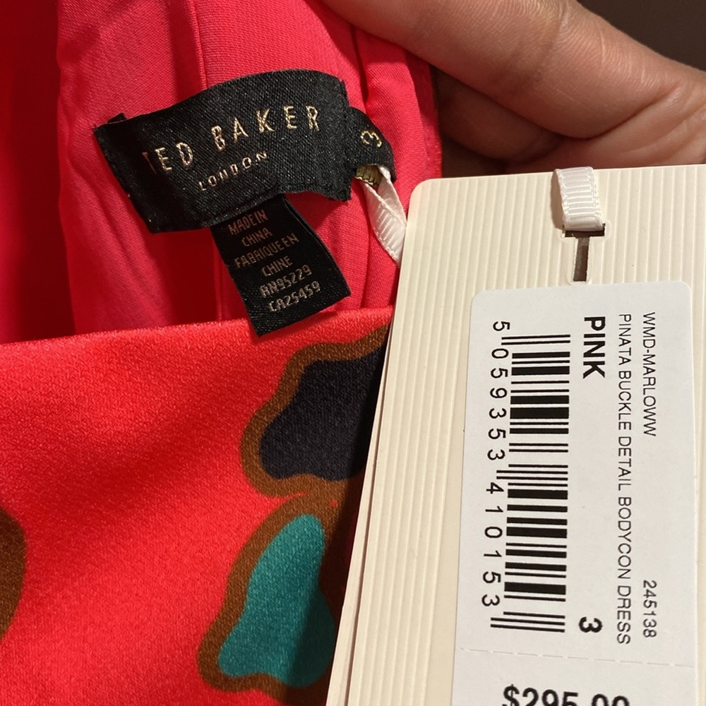 NWT TED BAKER LONDON MARLOW Floral Print Sheath Dress - Picture 5 of 10